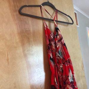 Beautiful patterned red dress